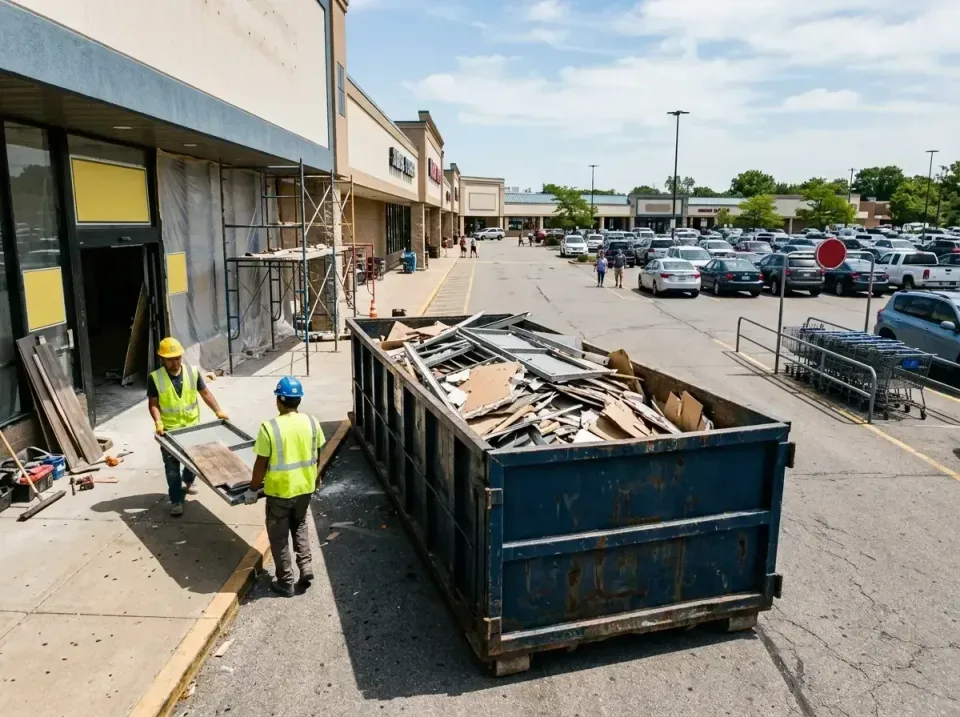 retail-store-renovation-debris-003 — frequently asked questions, Roll-off Dumpster Rentals in Midfield, AL